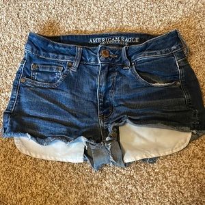 American eagle blue jean shorts